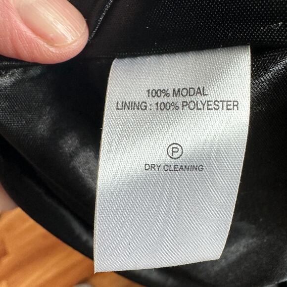 Pam & Arch London Blue Rabbit Blouson Jersey Dress LARGE Deep V Whimsical NEW - Picture 6 of 8